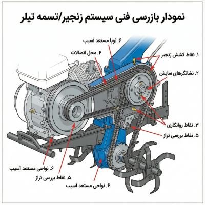 بررسی تسمهها و زنجیرها